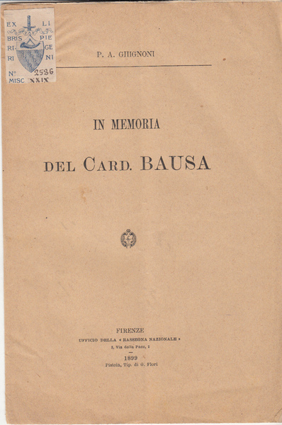 IN MEMORIA DEL CARD. BAUSA