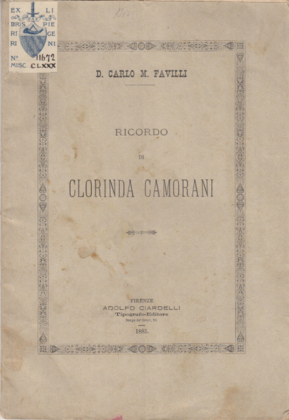 RICORDO DI CLORINDA CAMORANI