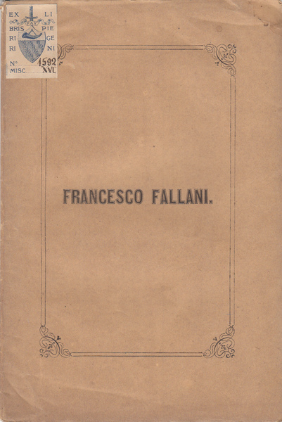 FRANCESCO FALLANI RICORDO DI MARO RICCI D.S.P.