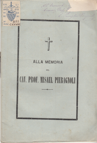 ELOGIO FUNEBRE DETTO DALL'AVV. GAETANO PINI NELLA CHIESA DI S. …