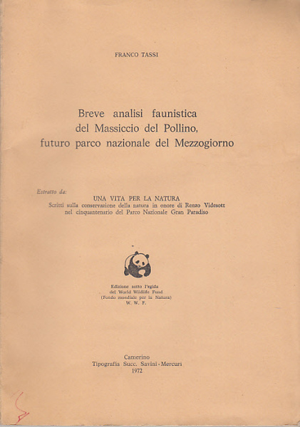 BREVE ANALISI FAUNISTICA DEL MASSICCIO DEL POLLINO FUTURO PARCO NAZIONALE …