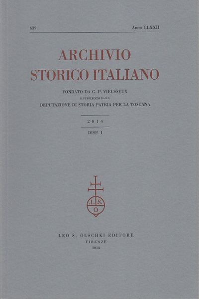 ARCHIVIO STORICO ITALIANO ANNO CLXXII N. 639 DISP. I 2014 …