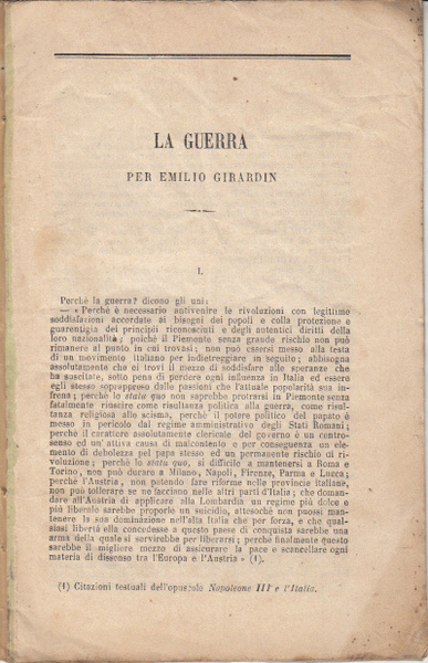 LA GUERRA PER EMILIO GIRARDIN