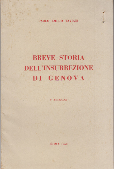 BREVE STORIA DELL'INSURREZIONE DI GENOVA