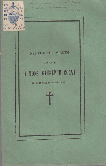 NEI FUNERALI SOLENNI RINNUOVATI A MONS. GIUSEPPE CONTI IL D …