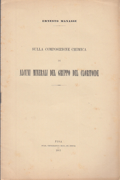 Sulla Composizione Chimica Di Alcuni Minerali Del Cloritoide