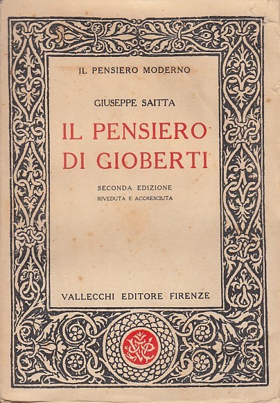 Il pensiero di Gioberti.