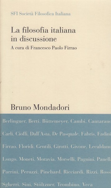 La filosofia italiana in discussione