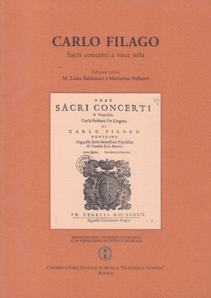 Carlo Filago, Sacri Concerti. Edizione critica a cura di M. …