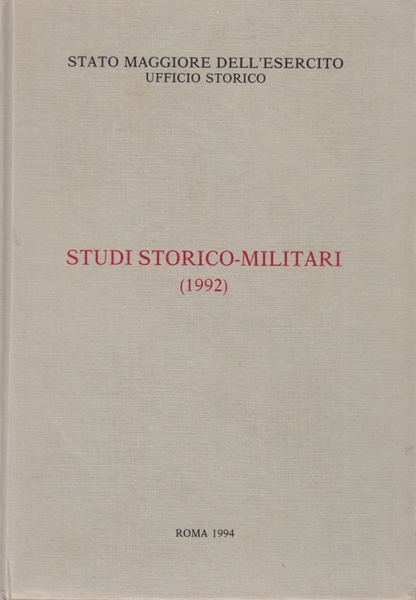 Memorie storiche militari 1992