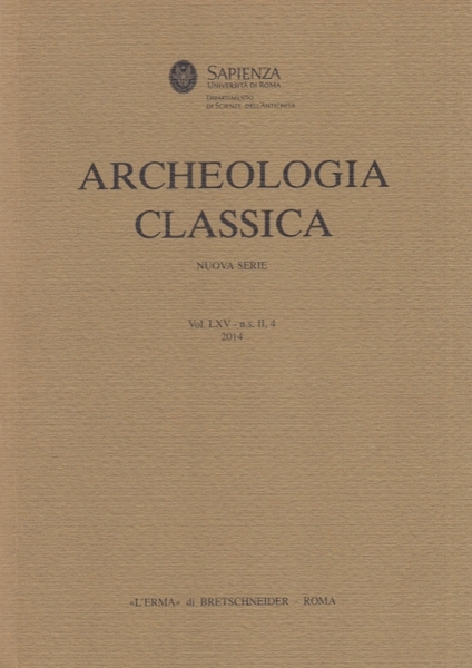 Archeologia Classica. 2014 vol.65, n.s. II, 4