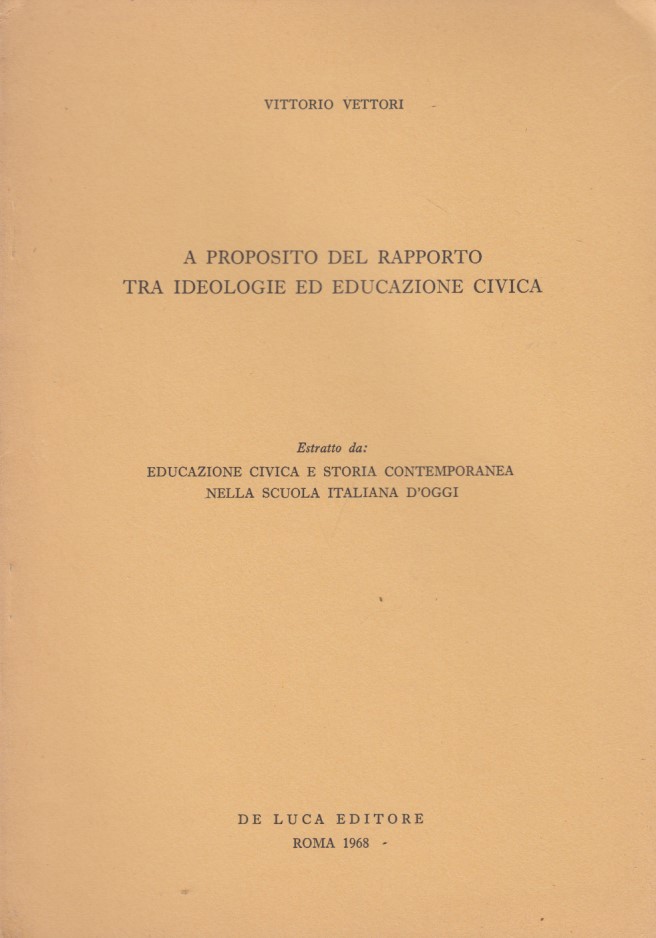 A proposito del rapporto tra ideologie ed educazione civica