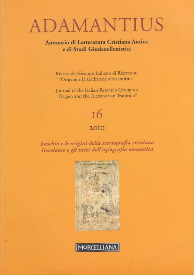 Adamantius. Notiziario del Gruppo italiano di ricerca su Origene e …