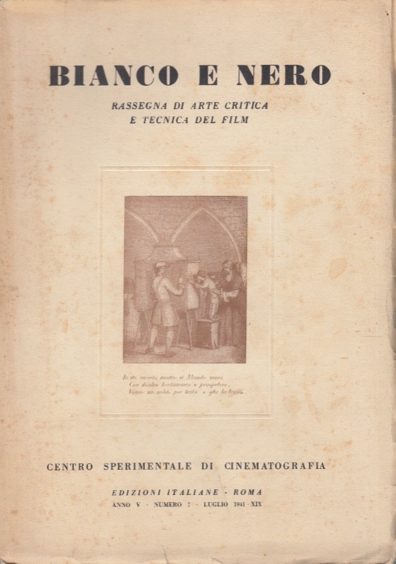 Bianco e Nero. Anno V Numero 7, Luglio 1941 XIX