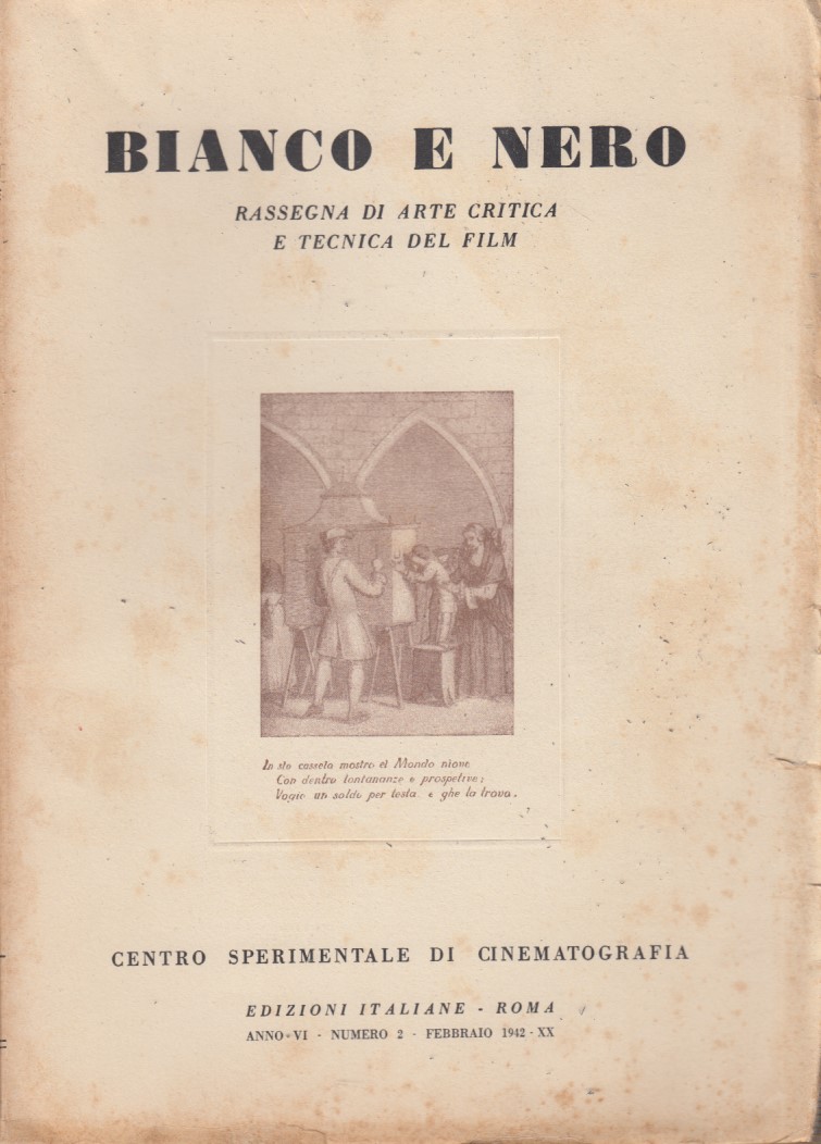 Bianco e Nero. Anno VI Numero 2, Luglio 1942-XX