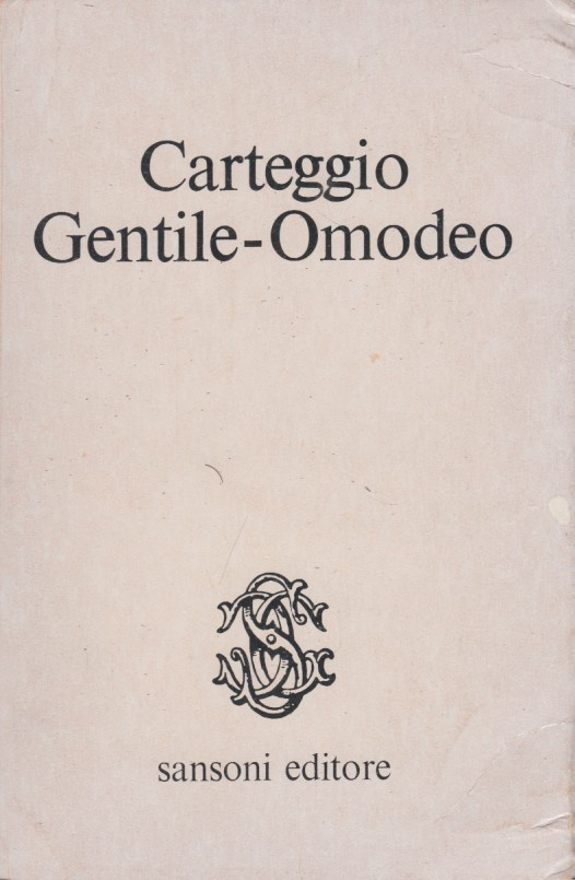 Carteggio Gentile Omodeo