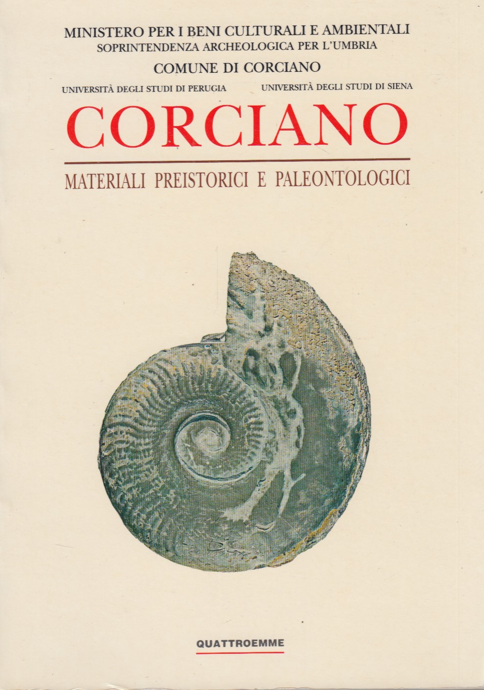 Corciano, meterali preistorici e paleontologici