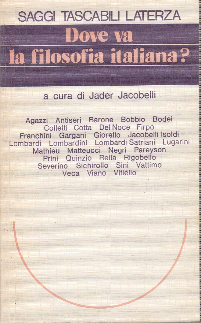 Dove va la filosofia italiana?