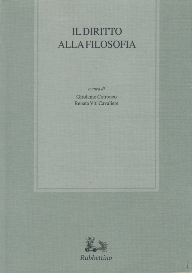 Il diritto alla filosofia