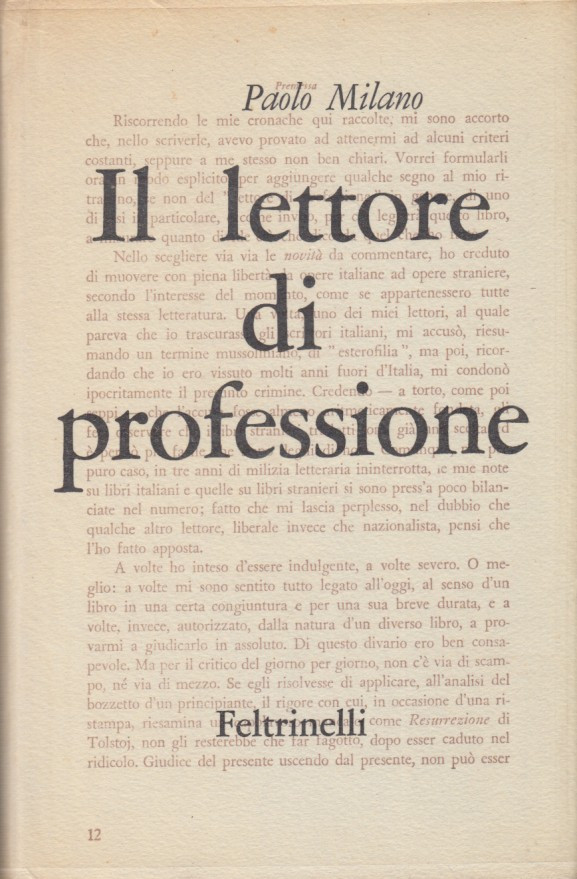 Il lettore di professione