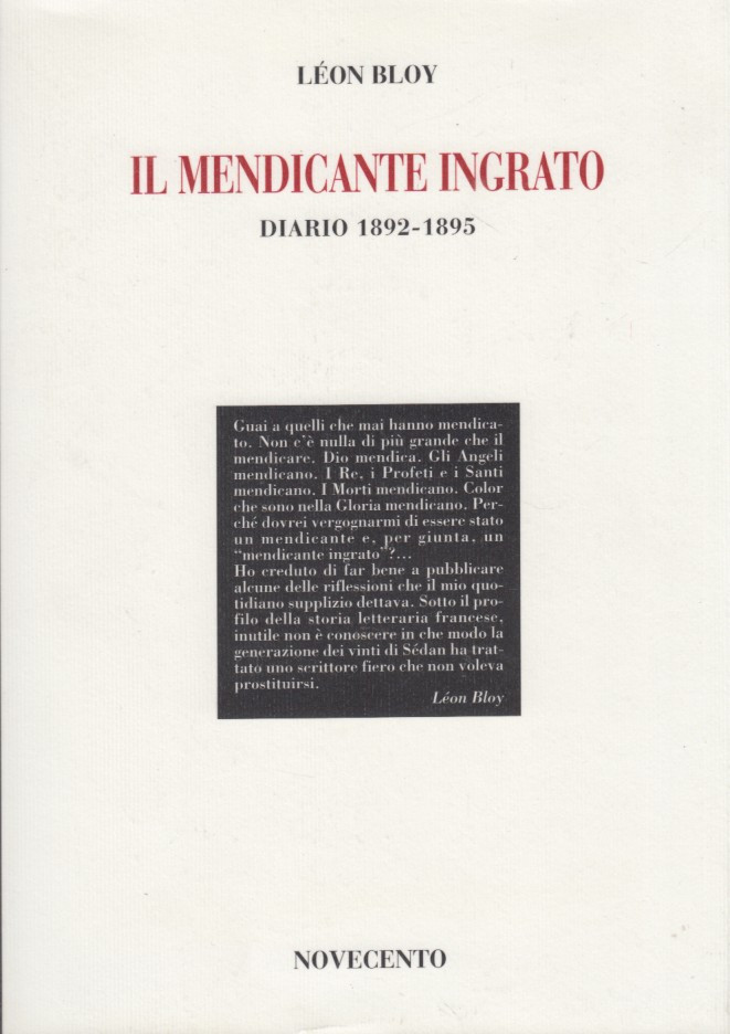 Il mendicante ingrato. Diario 1892-1895