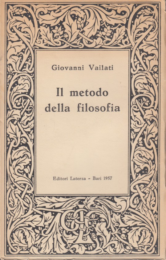 Il metodo della filosofia