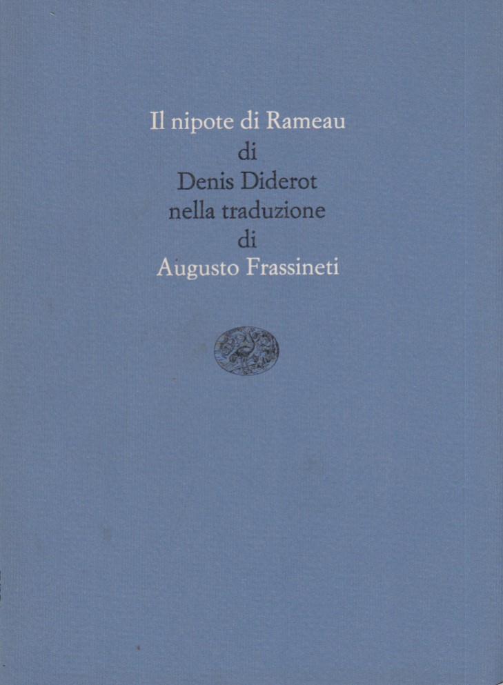 Il nipote di Rameau nella traduzione di Augusto Frassinetti