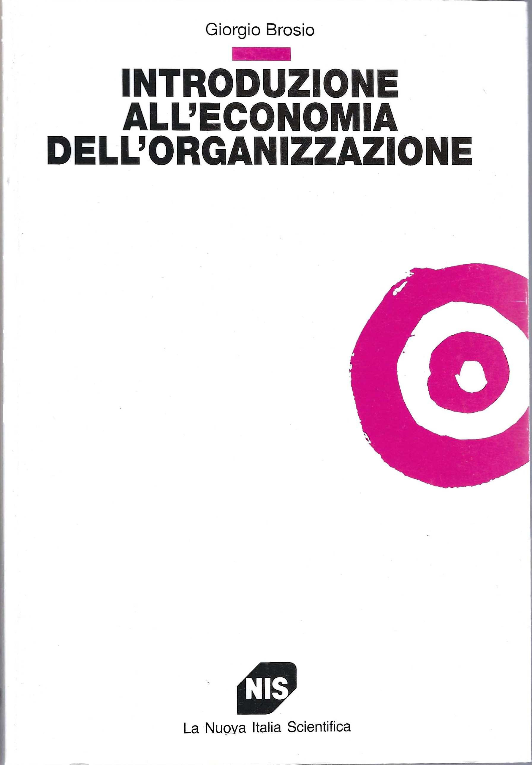 Introduzione all'economia dell'organizzazione