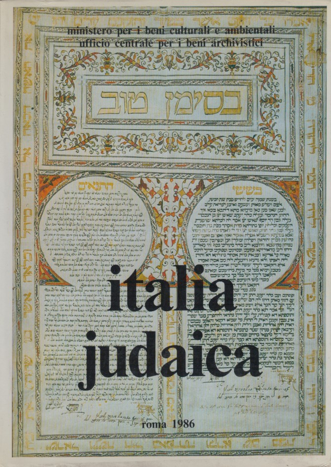 Italia Judaica. Gli ebrei in Italia tra Rinascimento ed Età …