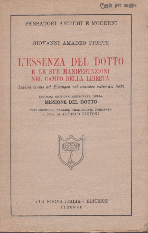 L'essenza del dotto e le sue manifestazioni nel campo della …