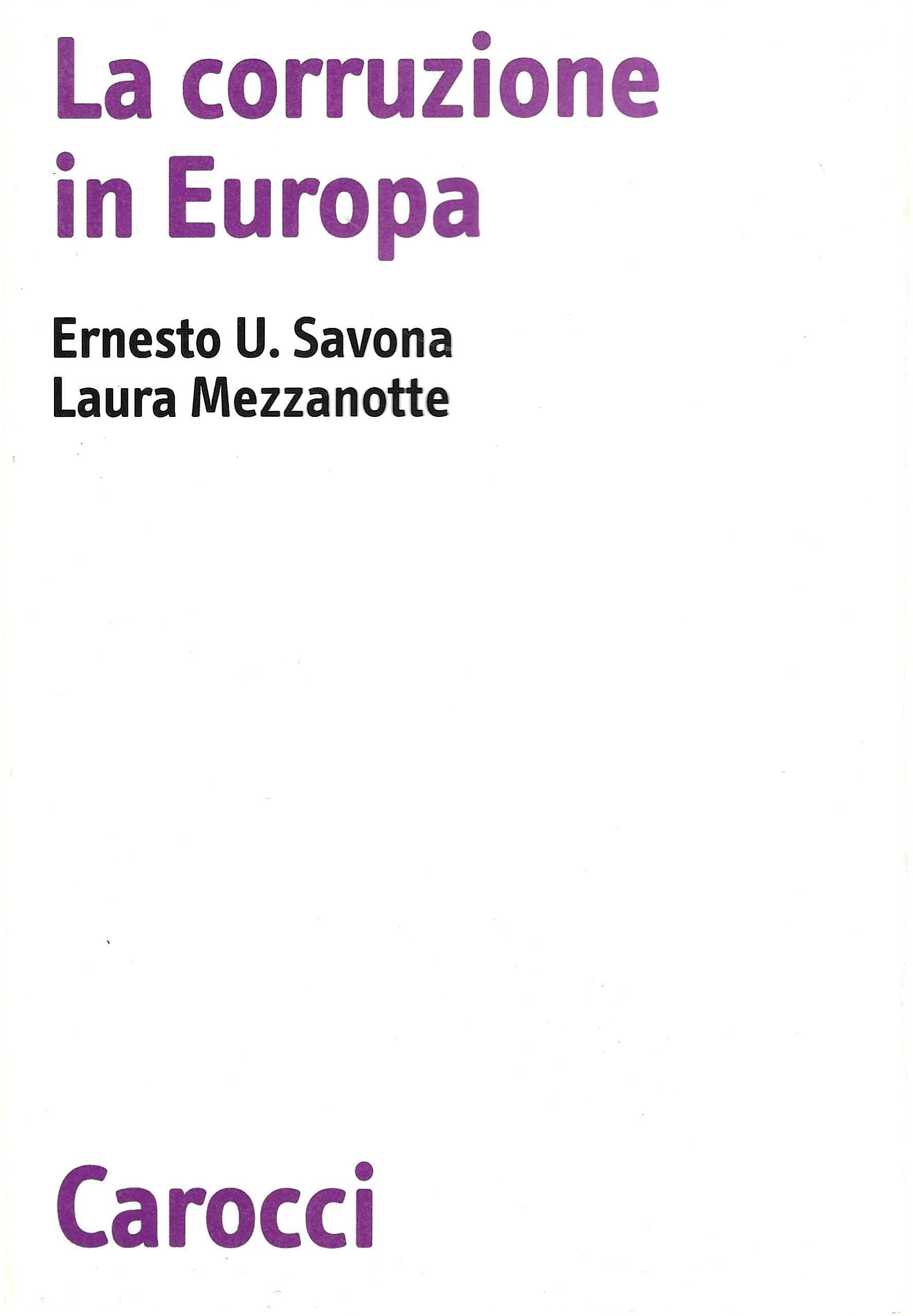 La corruzione in Europa