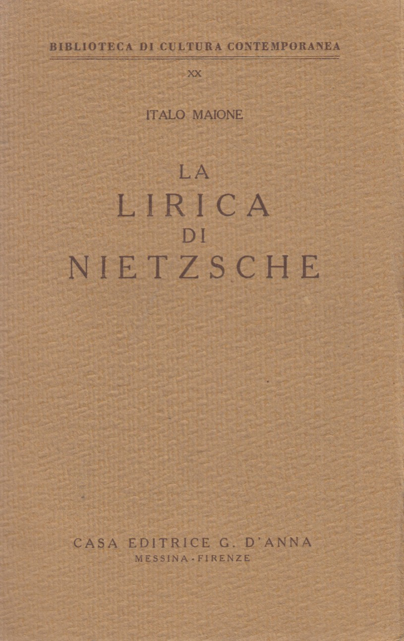 La lirica di Nietzsche