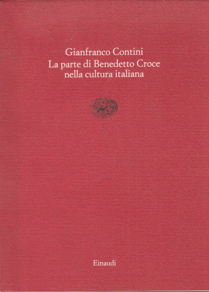 La parte di Benedetto Croce nella cultura italiana