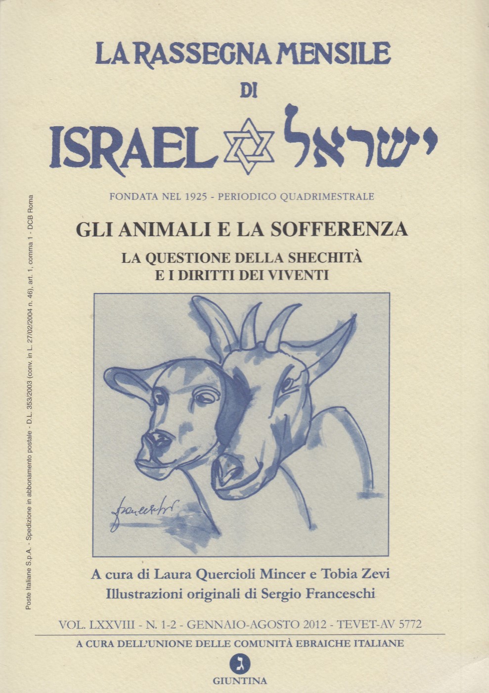 La rassegna mensile di Israel (2012) vol. 1-2: Gennaio-agosto 2012