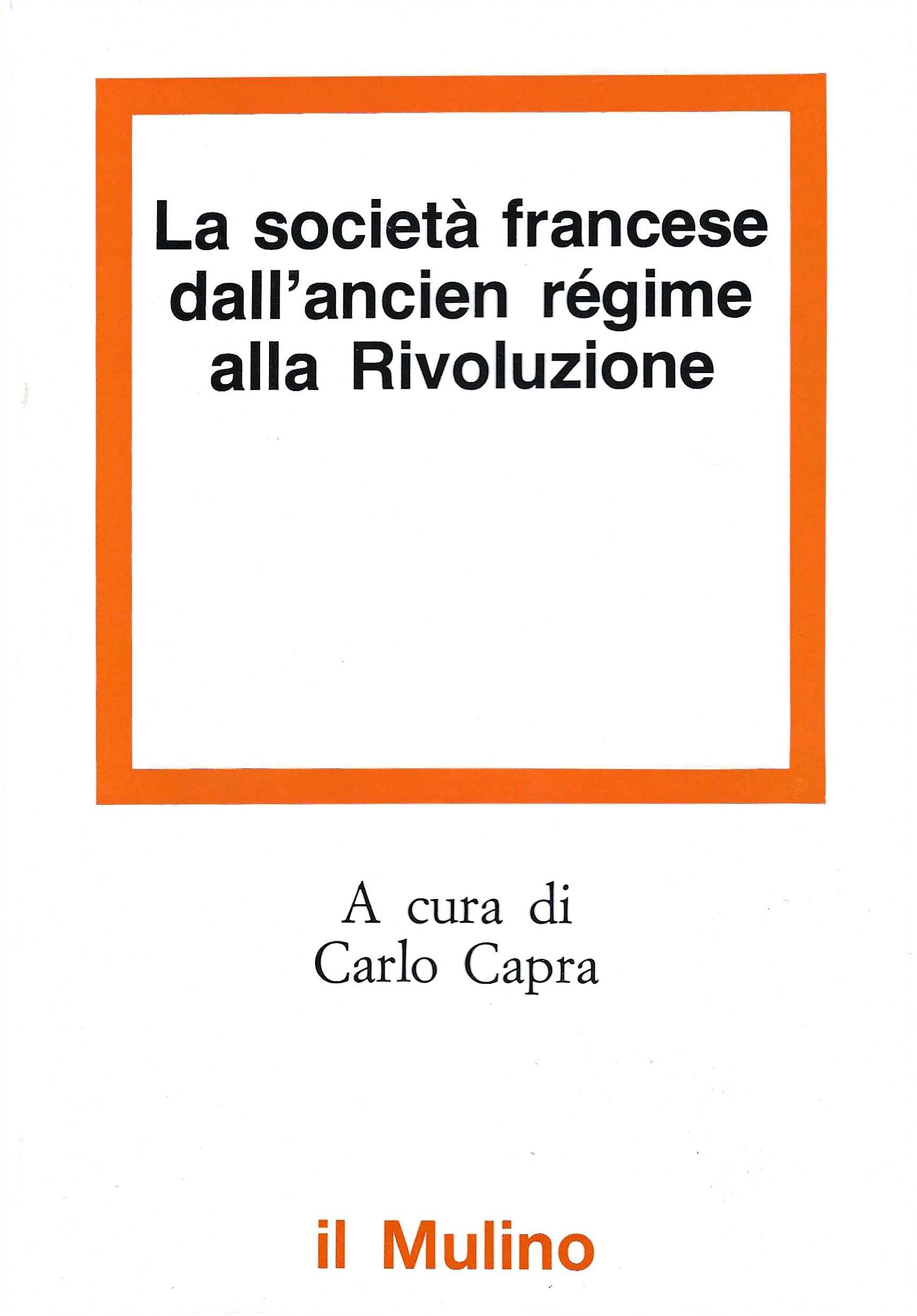 La società francese dall'ancien régime alla Rivoluzione