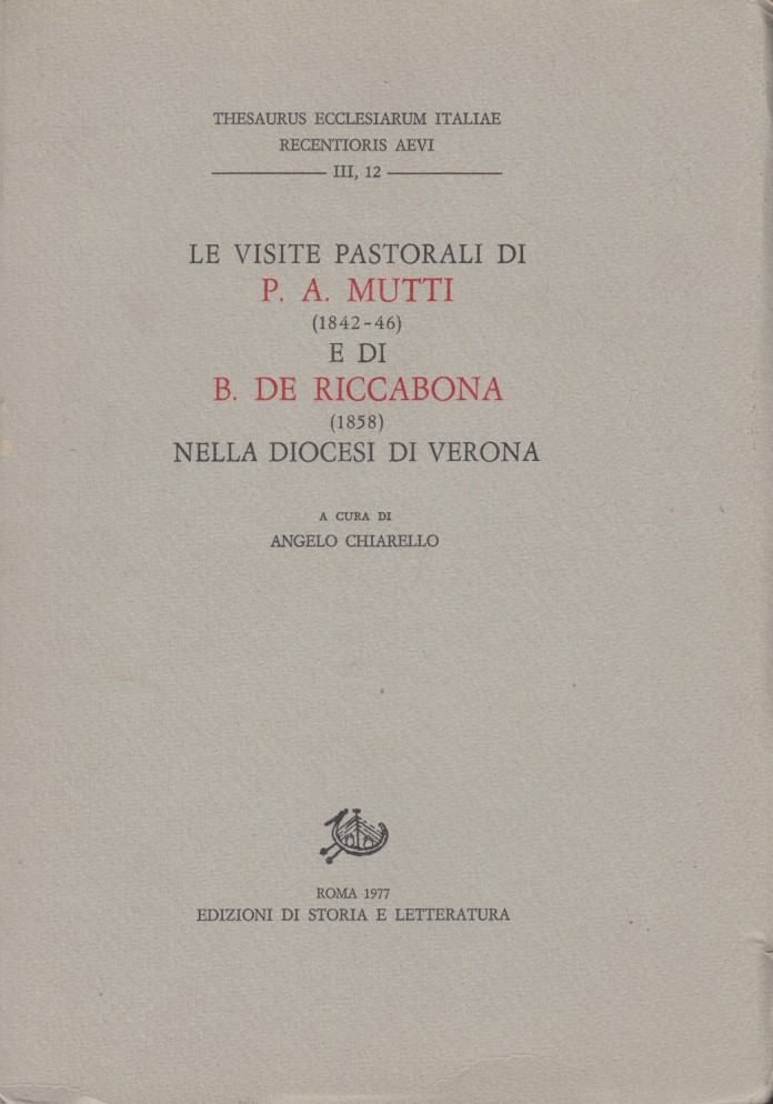 Le visite pastorali di P. A. Mutti (1842-46) e di …