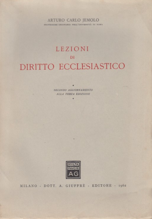 Lezioni di Diritto Ecclesiastico