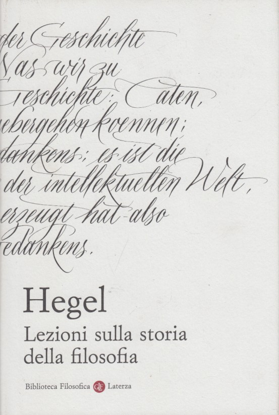 Lezioni sulla storia della filosofia