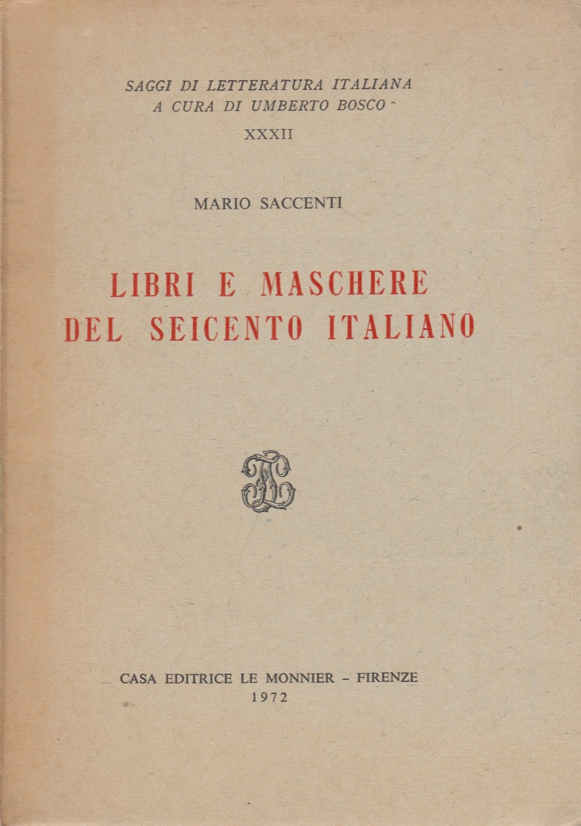 Libri e maschere del seicento italiano