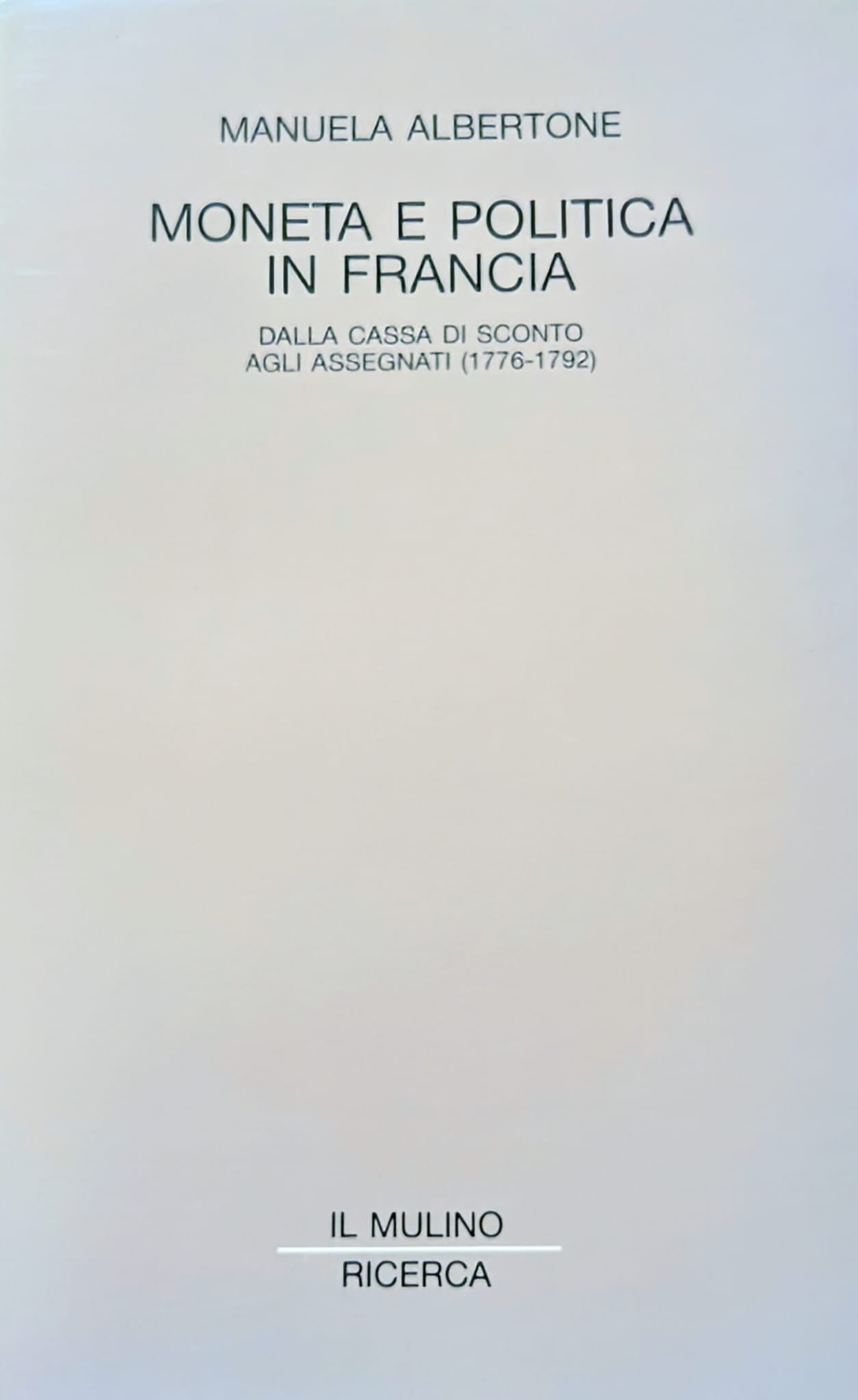 Moneta e politica in Francia. Dalla cassa di sconto agli …