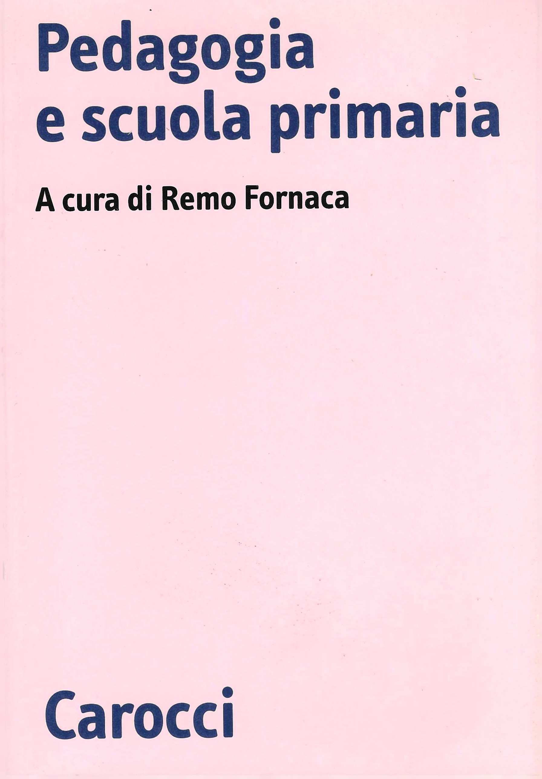 Pedagogia e scuola primaria