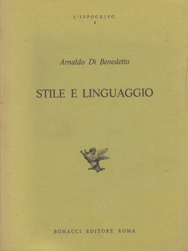 Stile e linguaggio. Saggi di analisi letteraria