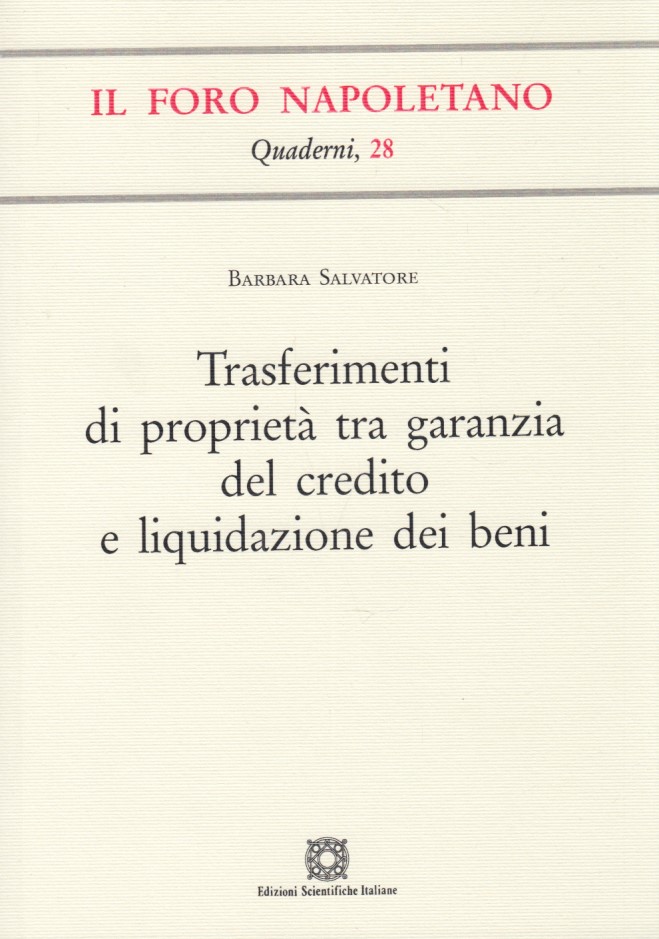 Trasferimenti di propriet tra garanzia del credito e liquidazione dei …