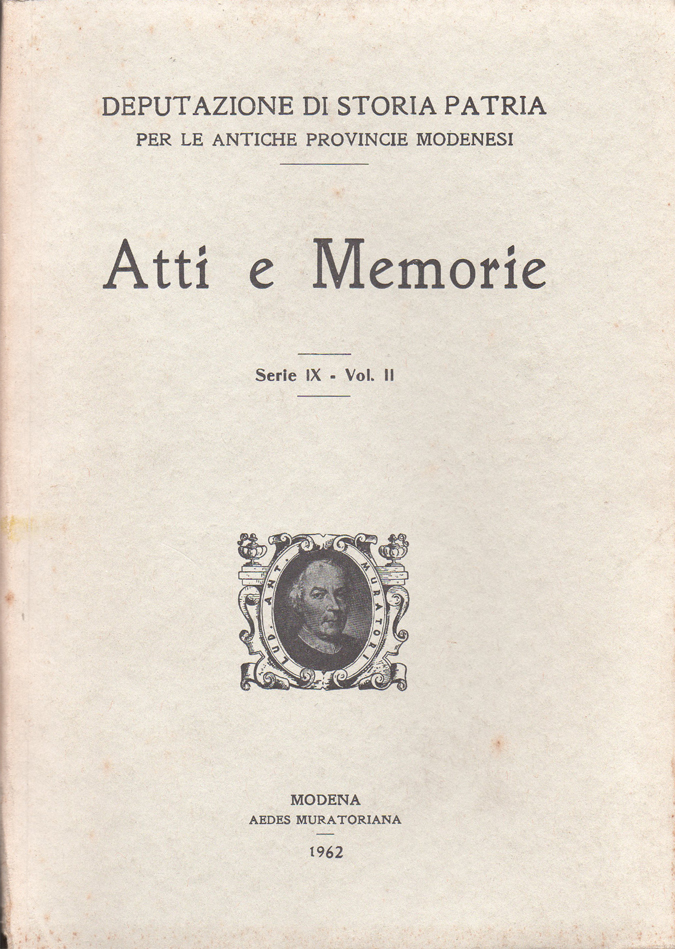 Atti e Memorie. Serie IX - Vol. II