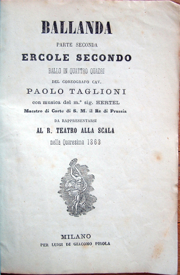 Ballanda. Parte Seconda. Ercole Secondo. Ballo in quattro quadri del …