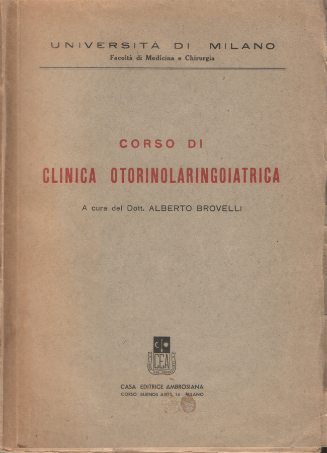 Corso di clinica otorinolaringoiatrica