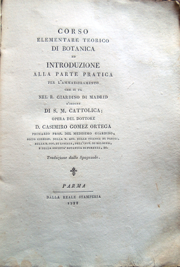 Corso elementare teorico di botanica ed introduzione alla parte pratica …