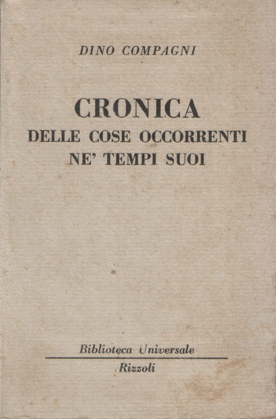 Cronica delle cose occorrenti ne' tempi suoi