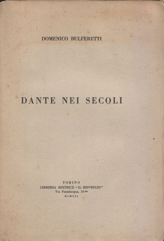 Dante nei secoli