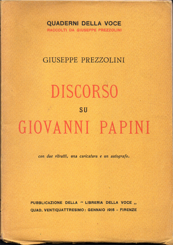 Discorso su Giovanni Papini